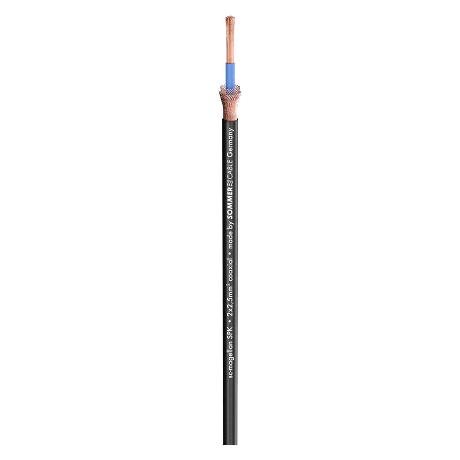 Lautsprecherkabel SC-Magellan SPK; 2 x 2,50 mm²; PVC Ø 6,00 mm; schwarz