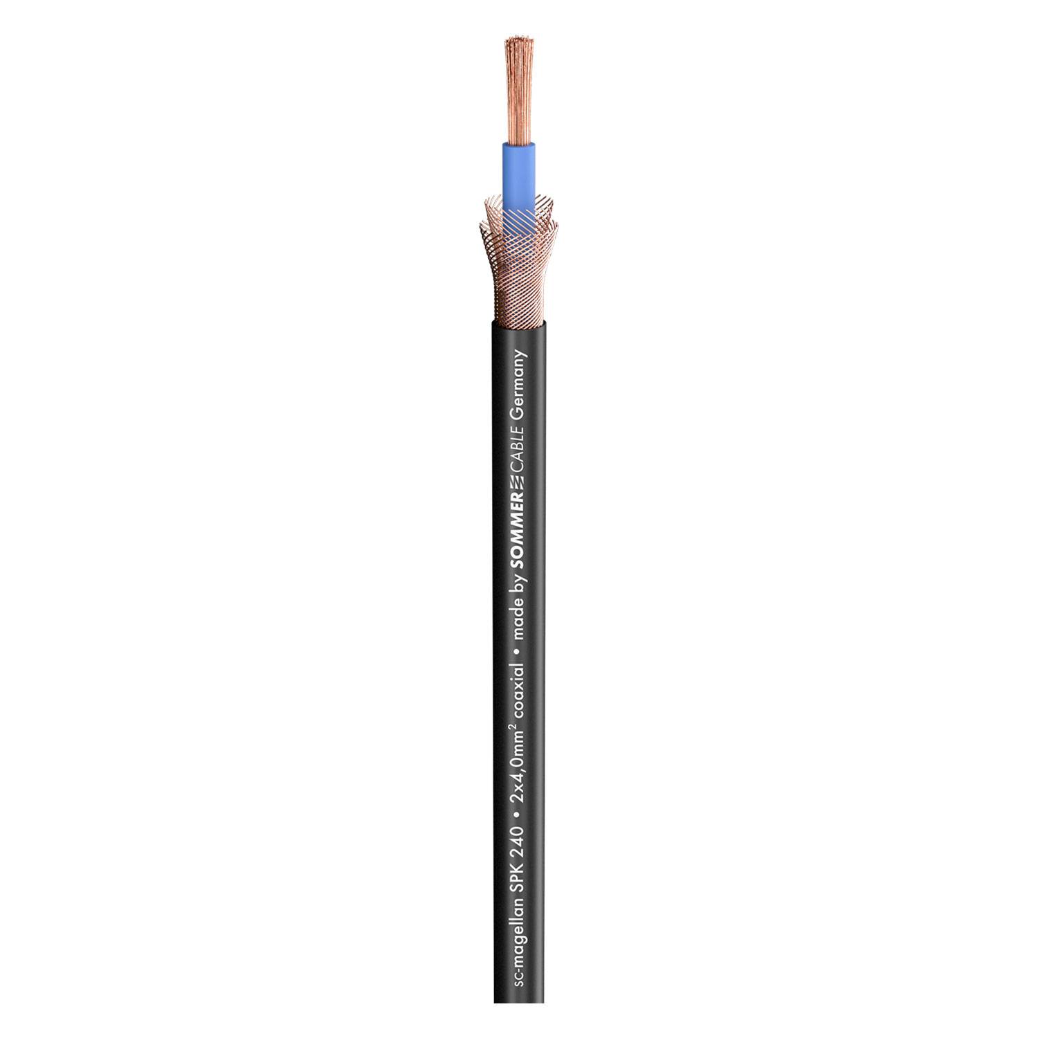 Lautsprecherkabel SC-Magellan SPK; 2 x 4,00 mm²; PVC Ø 8,00 mm; schwarz