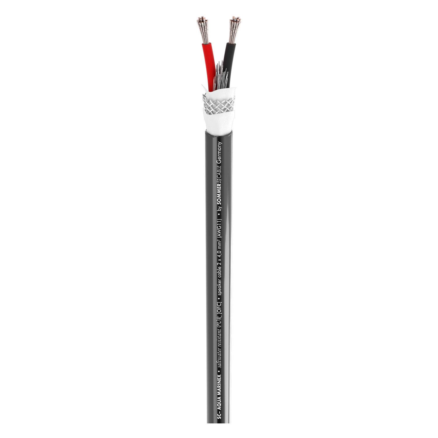 Lautsprecherkabel SC-AQUA MARINEX SPEAKER 240; 2 x 4,00 mm²; PUR-SR Ø 11,20 mm; schwarz