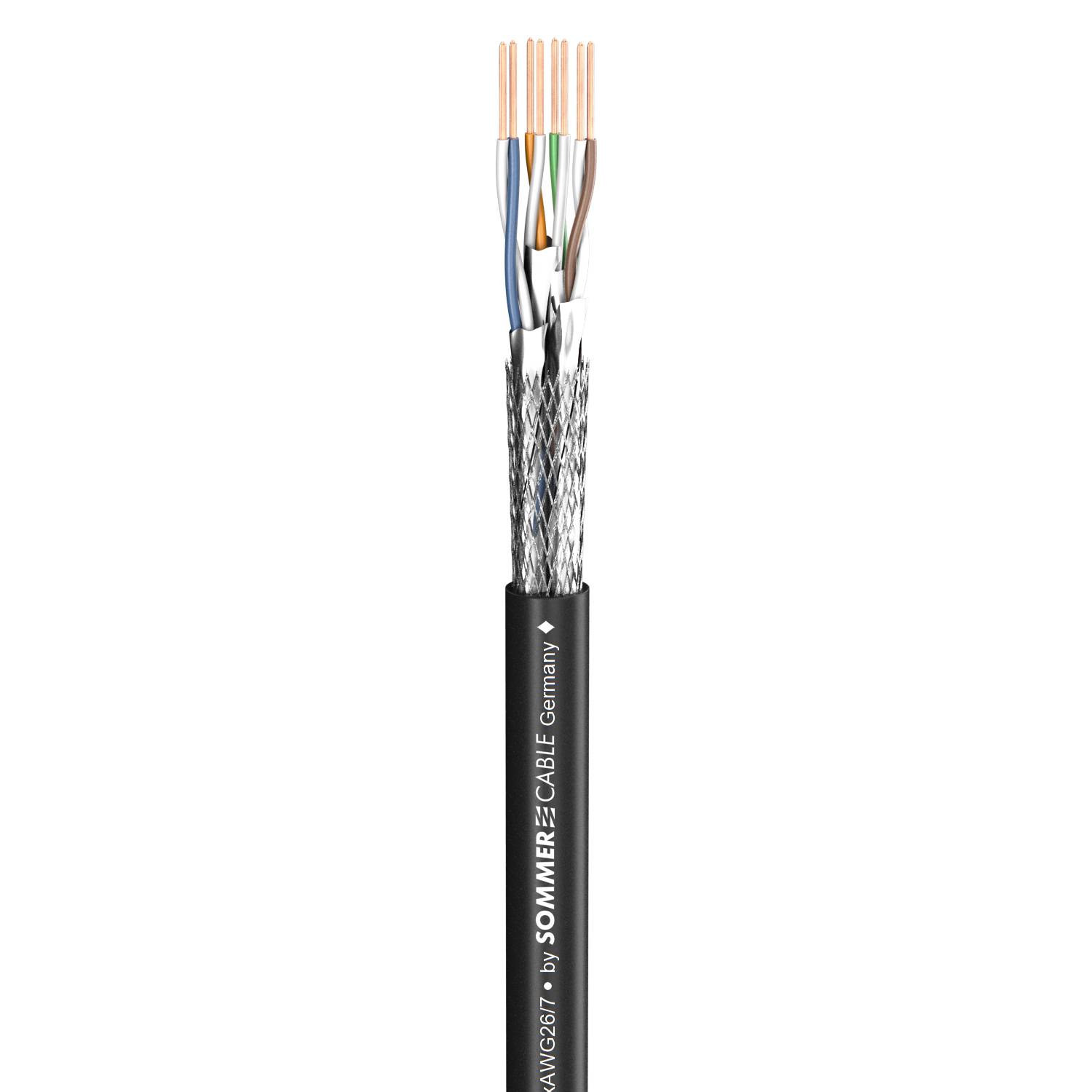 Cat.6a SC-MERCATOR CAT.6a highflex; PVC; schwarz, Ø 6,20 mm