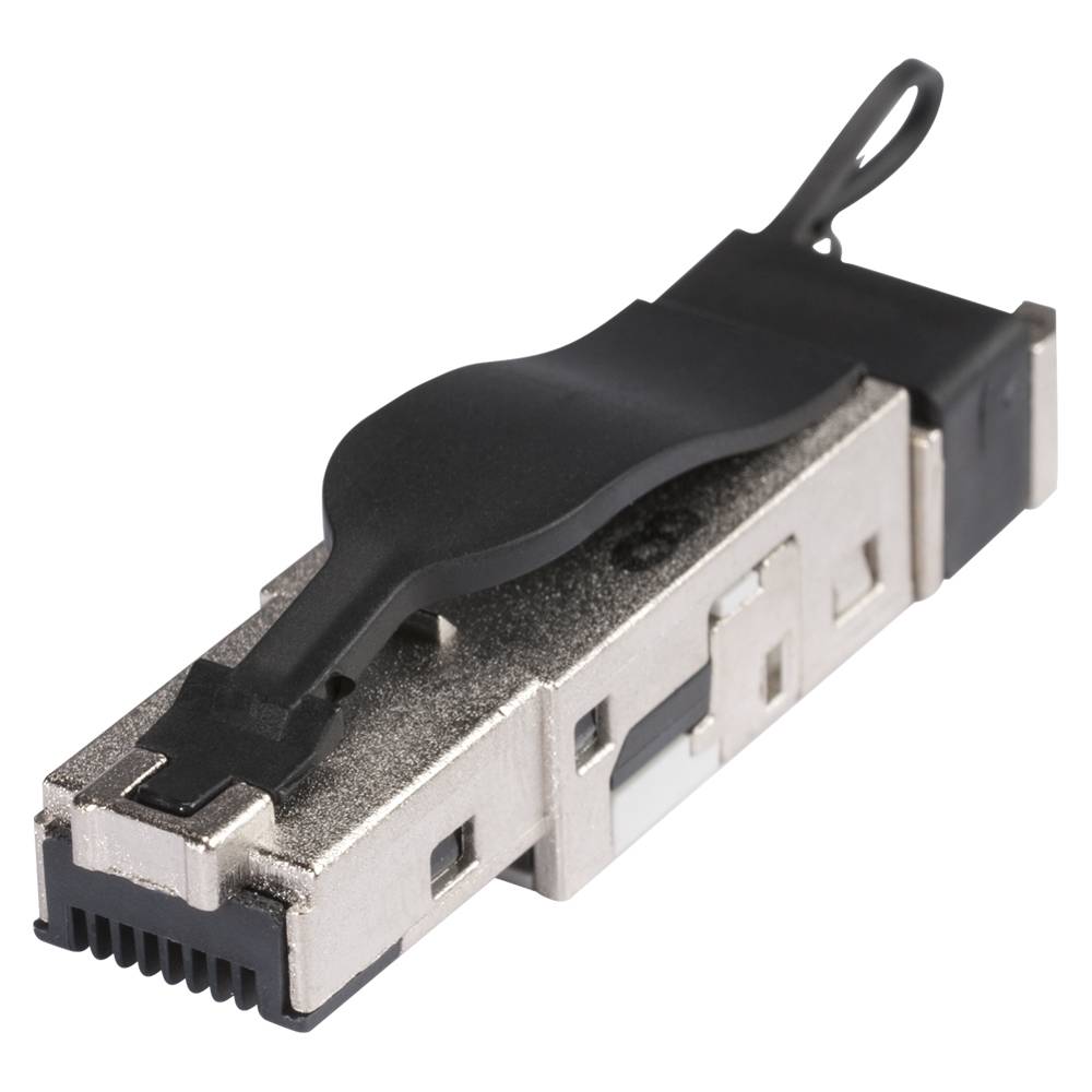 HICON Steckergehäuse XLR-Format für RJ45-Standardsteckverbinder, schwarz