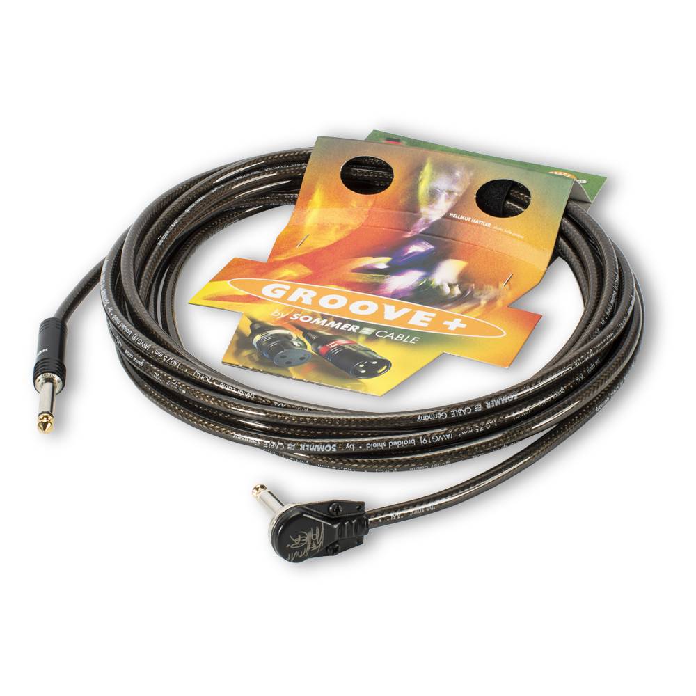 Instrumentenkabel Hellmut Hattler Signature-Kabel SC-SPIRIT XXL, 1 x 0,75 mm² | Klinke / Klinke 90⁰, HICON