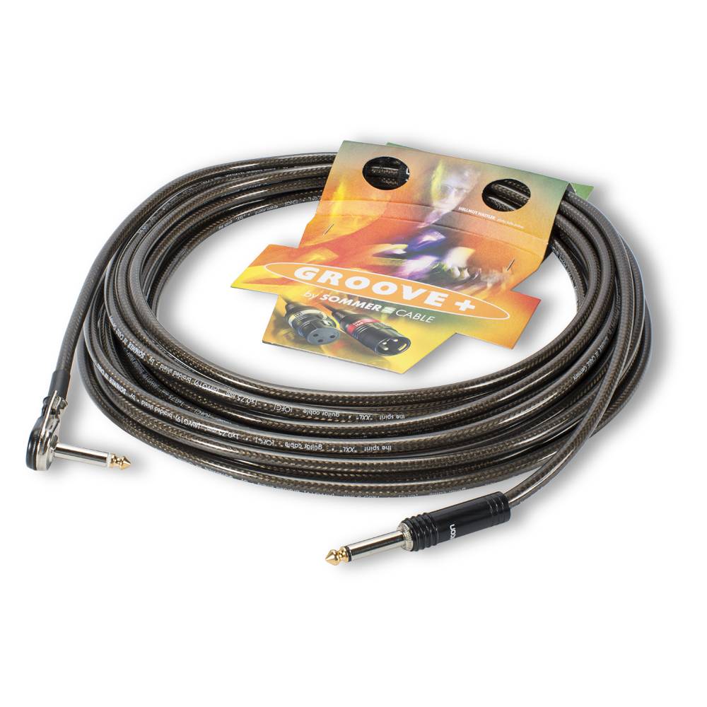 Instrumentenkabel Hellmut Hattler Signature-Kabel SC-SPIRIT XXL, 1 x 0,75 mm² | Klinke / Klinke 90⁰, HICON