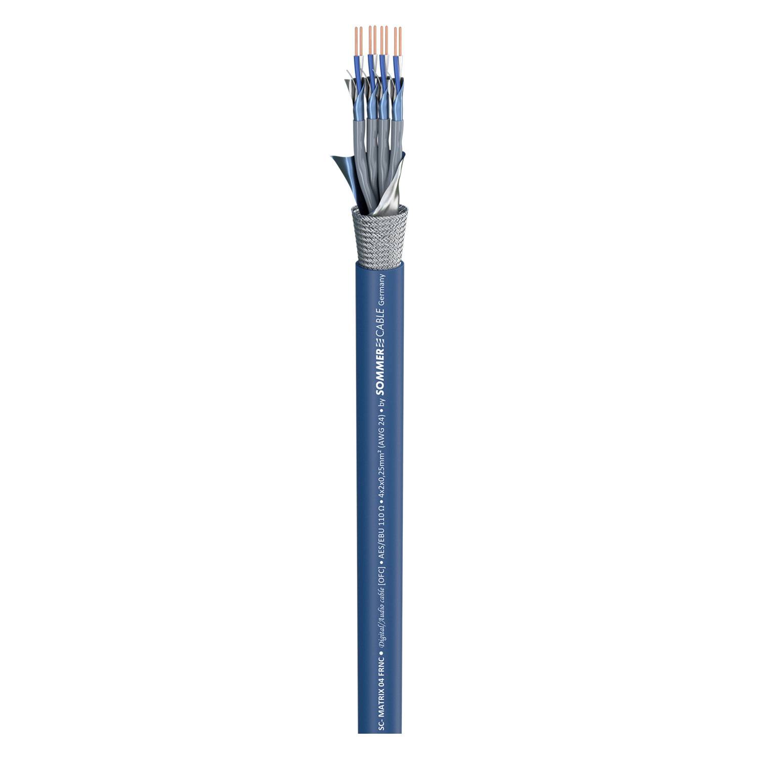 Multipair Modulationskabel SC-Matrix MMC; FRNC; blau | 2 x 0,25 mm² x Paarzahl