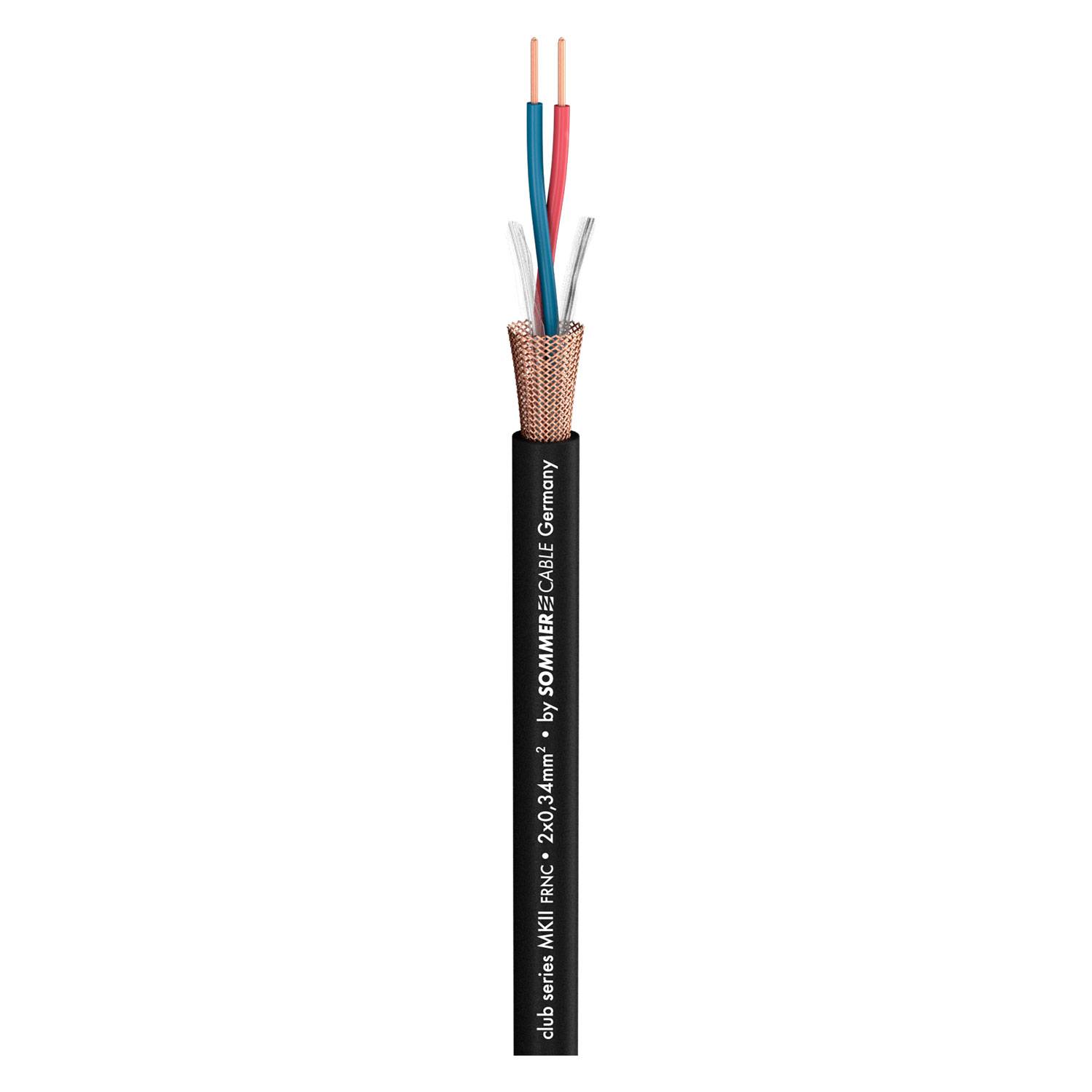 Mikrofonkabel Club Series MKII; 2 x 0,34 mm²; FRNC Ø 6,50 mm; schwarz
