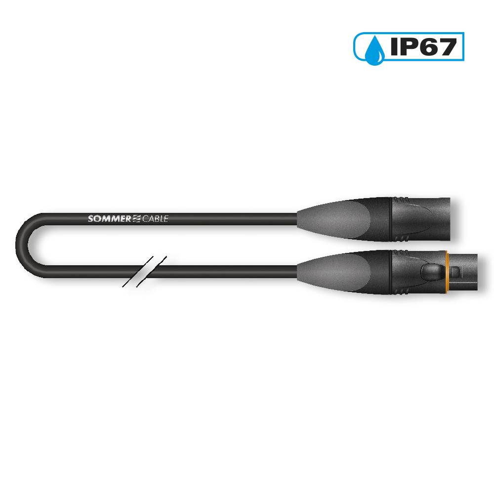 Mikrofonkabel AES/EBU SC-AQUA MARINEX MIKRO 25; 2 x 0,25 mm²; PUR-SR Ø 7,50 mm; schwarz