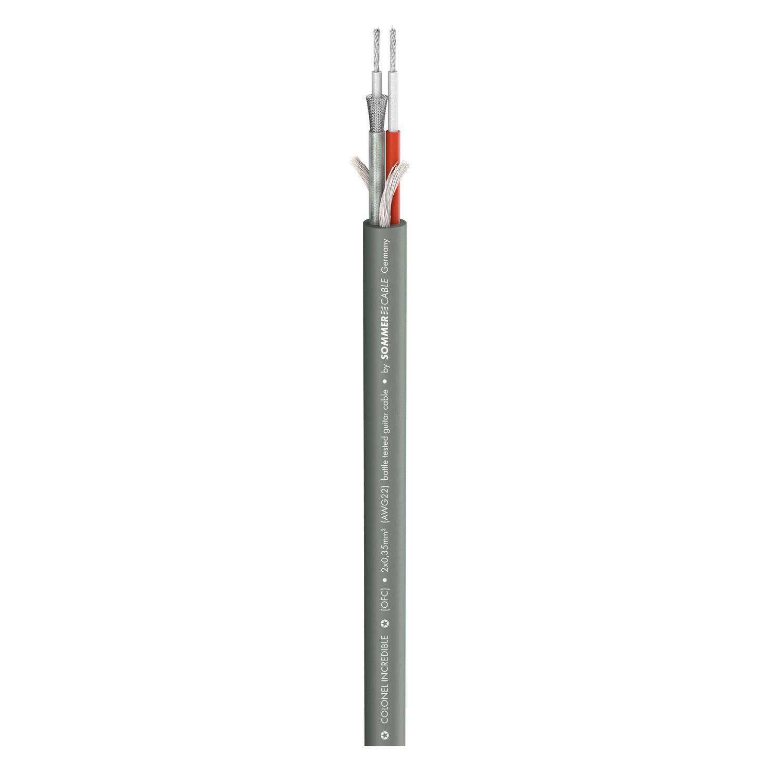 Instrumentenkabel Colonel Incredible; 2 x 0,35 mm²; PVC Ø 7,20 mm; grün