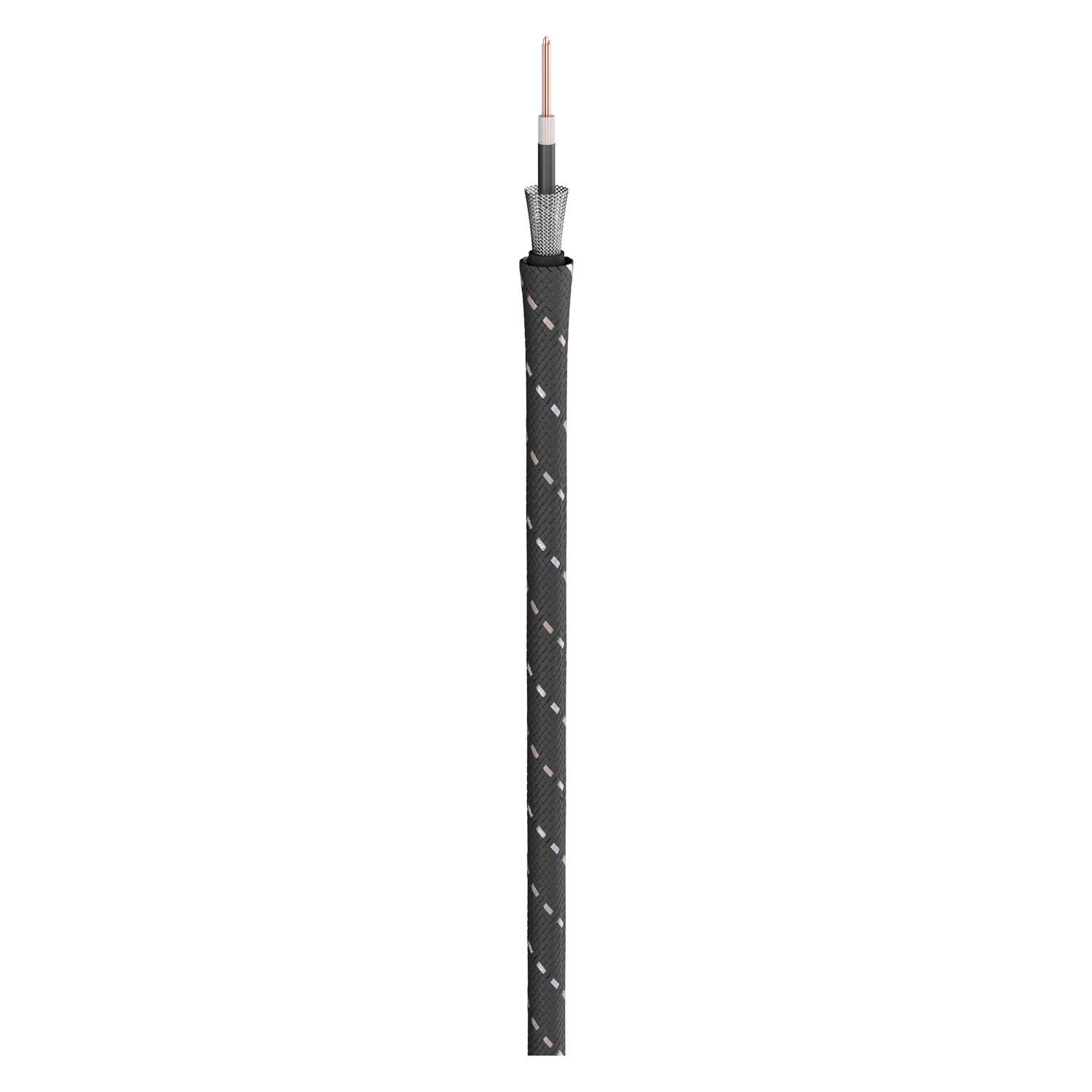 Instrumentenkabel SC-Classique; 1 x 0,50 mm²; PVC + Gewebe Ø 6,50 mm; schwarz