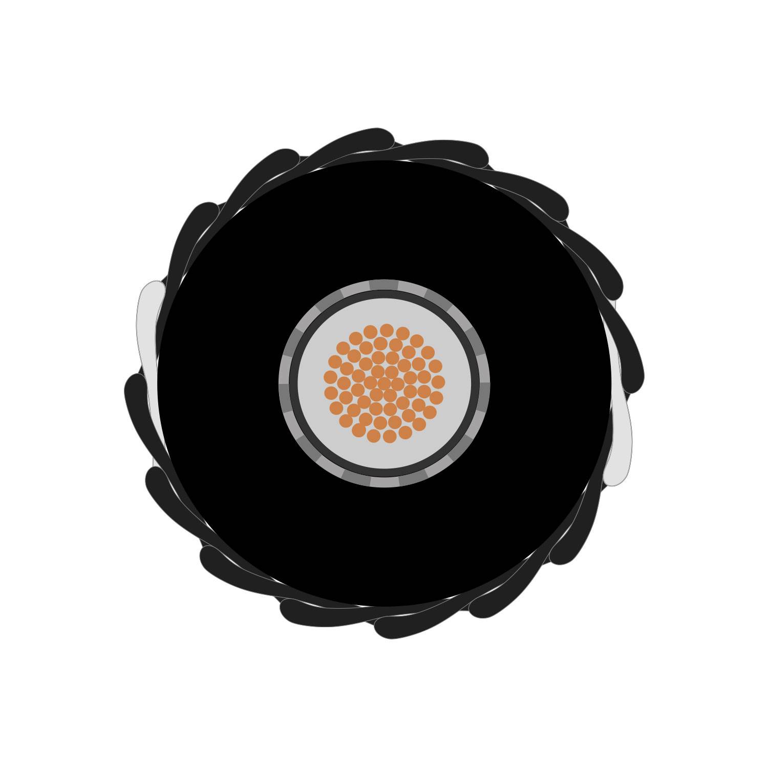 Instrumentenkabel SC-Classique; 1 x 0,50 mm²; PVC + Gewebe Ø 6,50 mm; schwarz