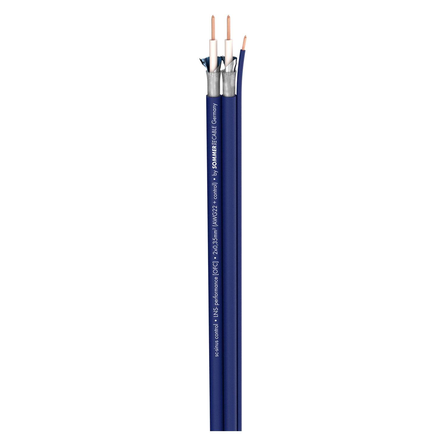 Instrumentenkabel SC-Sinus Control; 1 x 2 x 0,35 mm²; 1 x Control; PVC; 15 x 6,2 mm; blau