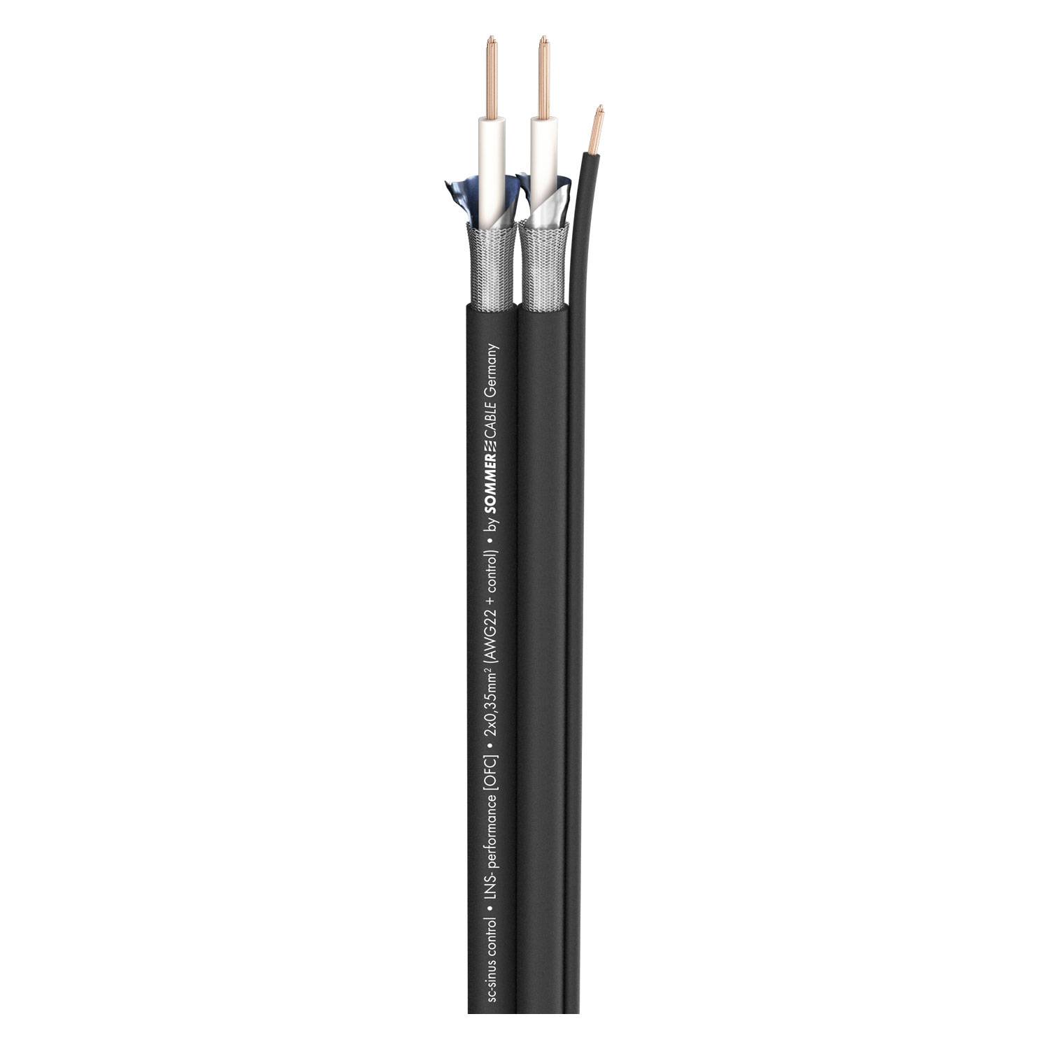 Instrumentenkabel SC-Sinus Control; 1 x 2 x 0,35 mm²; 1 x Control; PVC; 15 x 6,2 mm; schwarz