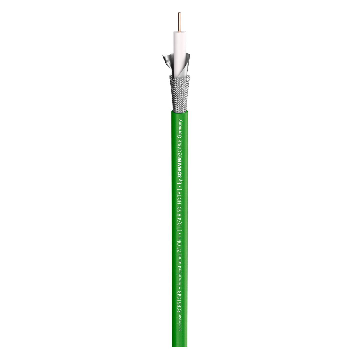 Videokabel SC-RG Classic Broadcast; 1 x 1,00; PVC Ø 7,10 mm; 75 Ω; grün