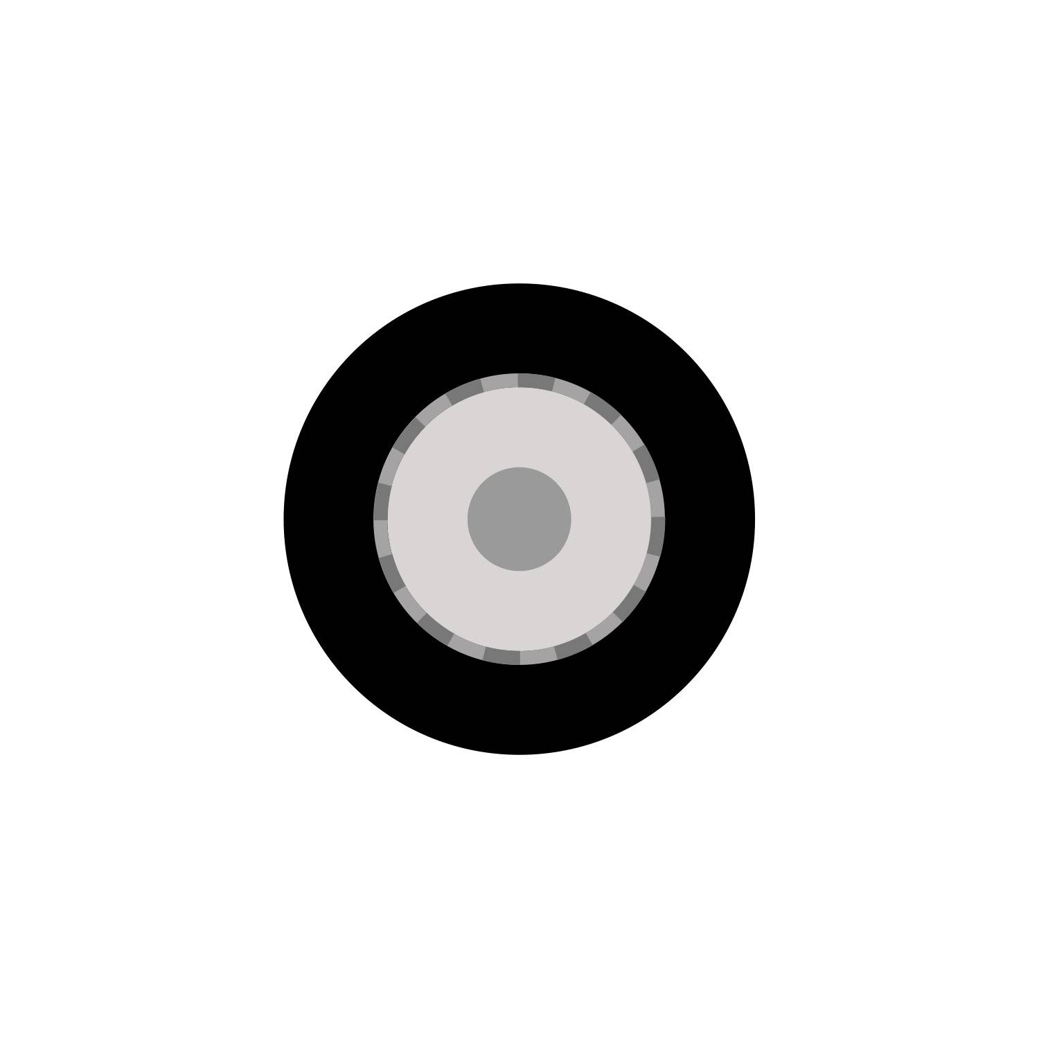 Videokabel SC-Monomax; 1 x 0,32; Antistatic-PVC Ø 2,70 mm; 75 Ω; schwarz