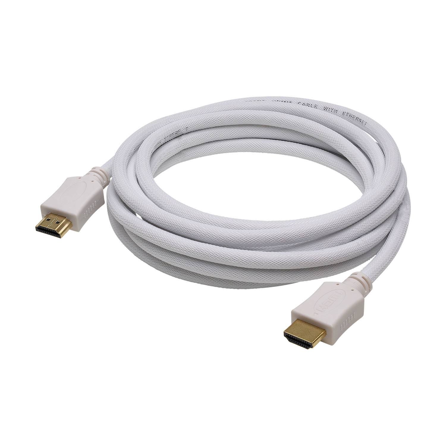 Multimediakabel HDMI® HighSpeed-Cable with Ethernet & ARC, 4K, Überzug aus semitransparenten Nylongewebe | HDMI® / HDMI®