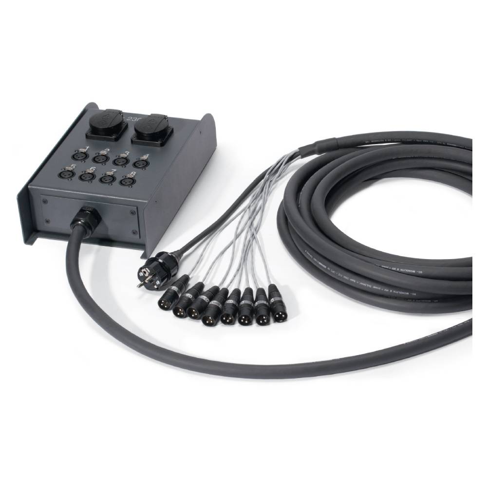 HICON XLR PRO+, 3-pol female, versilberte Kontakte, Metallgehäuse schwarz, Metallkappe schwarz, 6-Backen-Spannzangen-Zugentlastung
