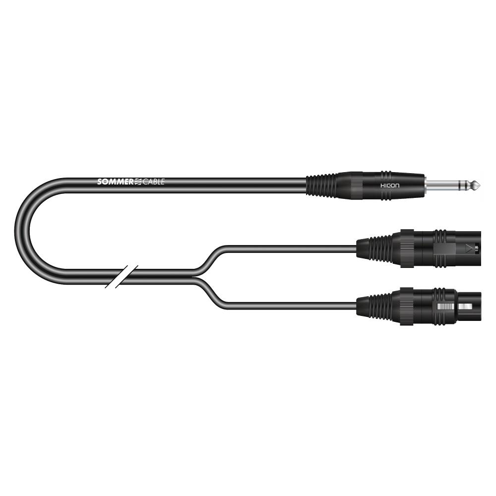 HICON XLR PRO+, 3-pol female, versilberte Kontakte, Metallgehäuse schwarz, Metallkappe schwarz, 6-Backen-Spannzangen-Zugentlastung