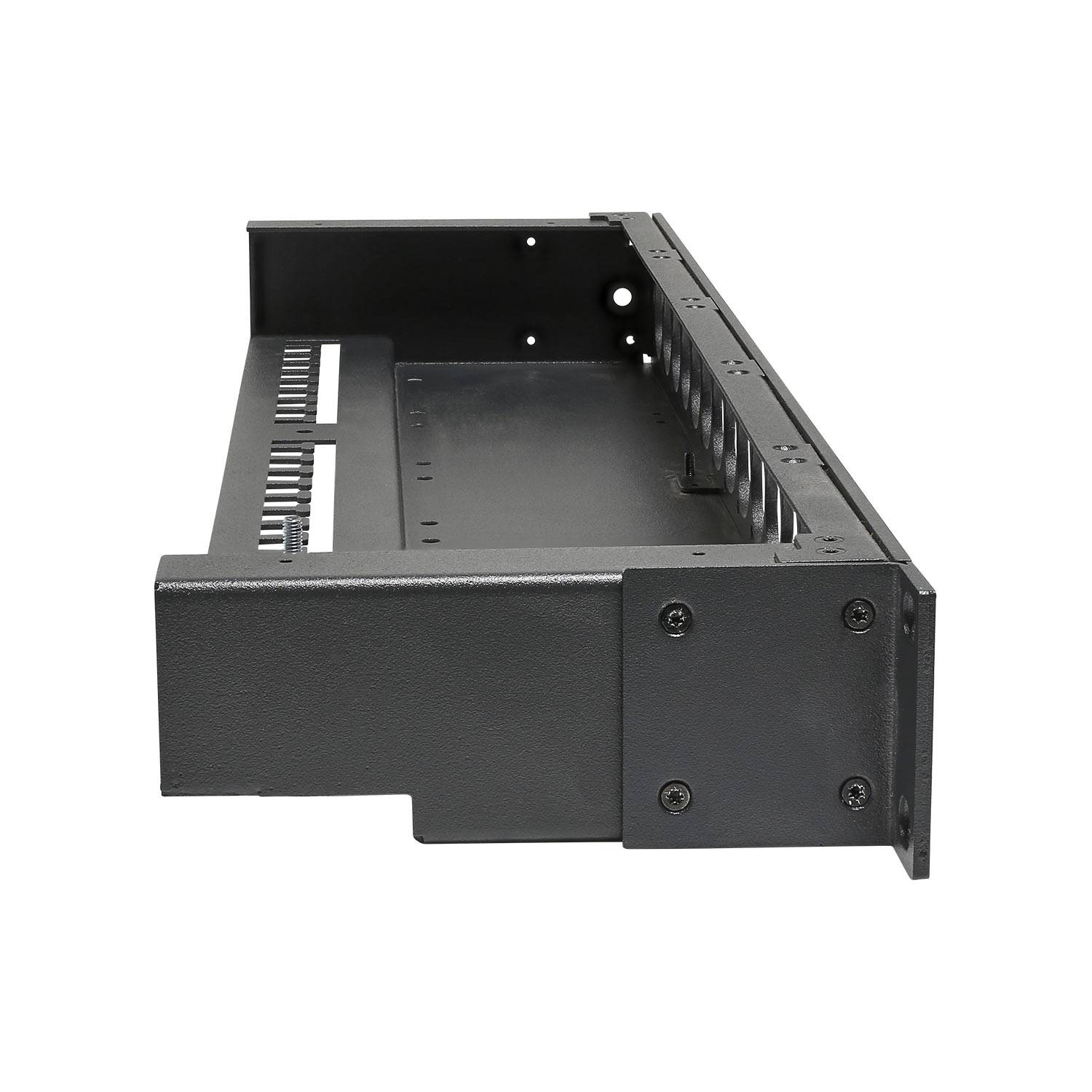 19" Panel 1 HE zur Aufnahme von 16 x D-Typ-Steckverbindern
