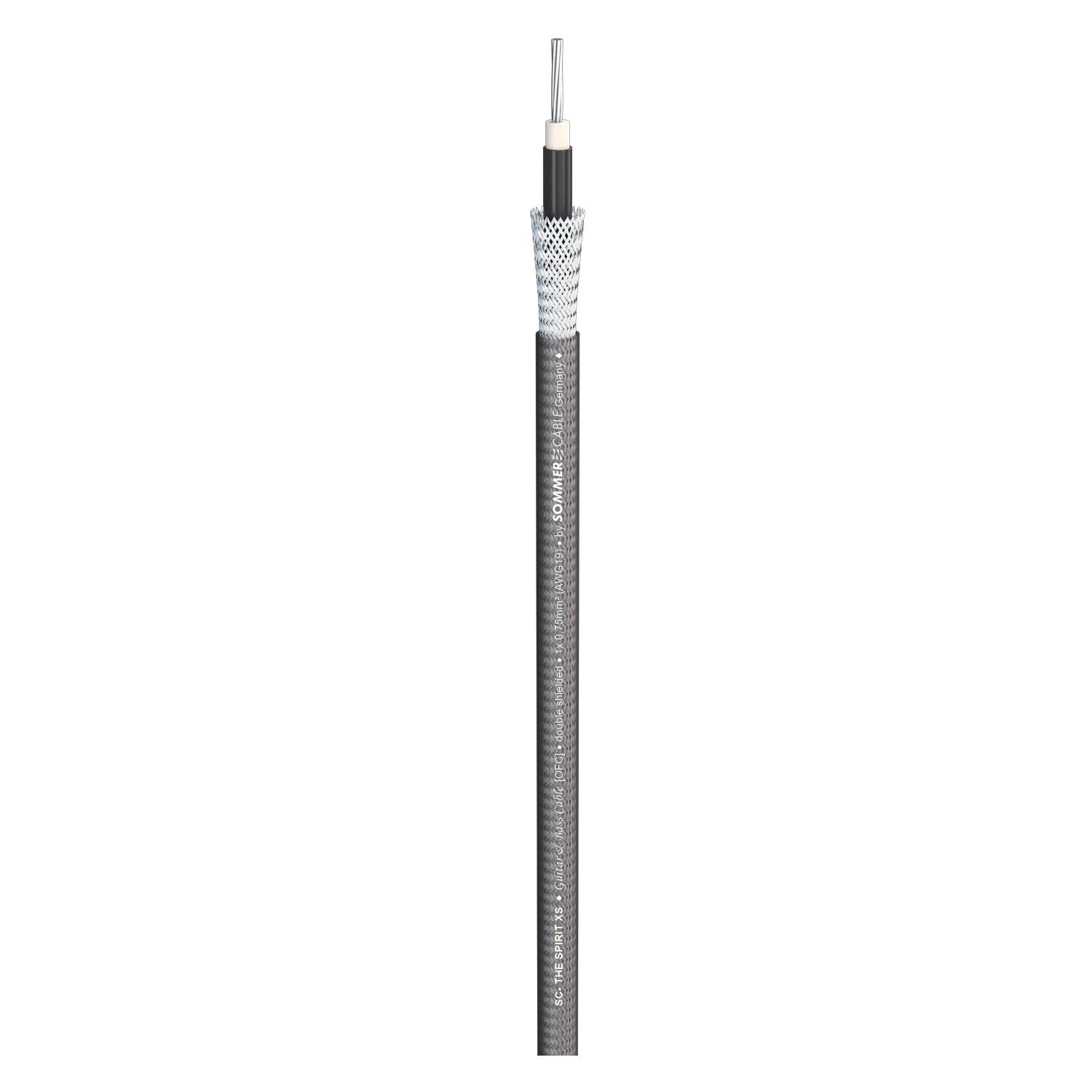 Instrumentenkabel SC-Spirit XS; 1 x 0,75 mm²; PVC Ø 5,80 mm; braun