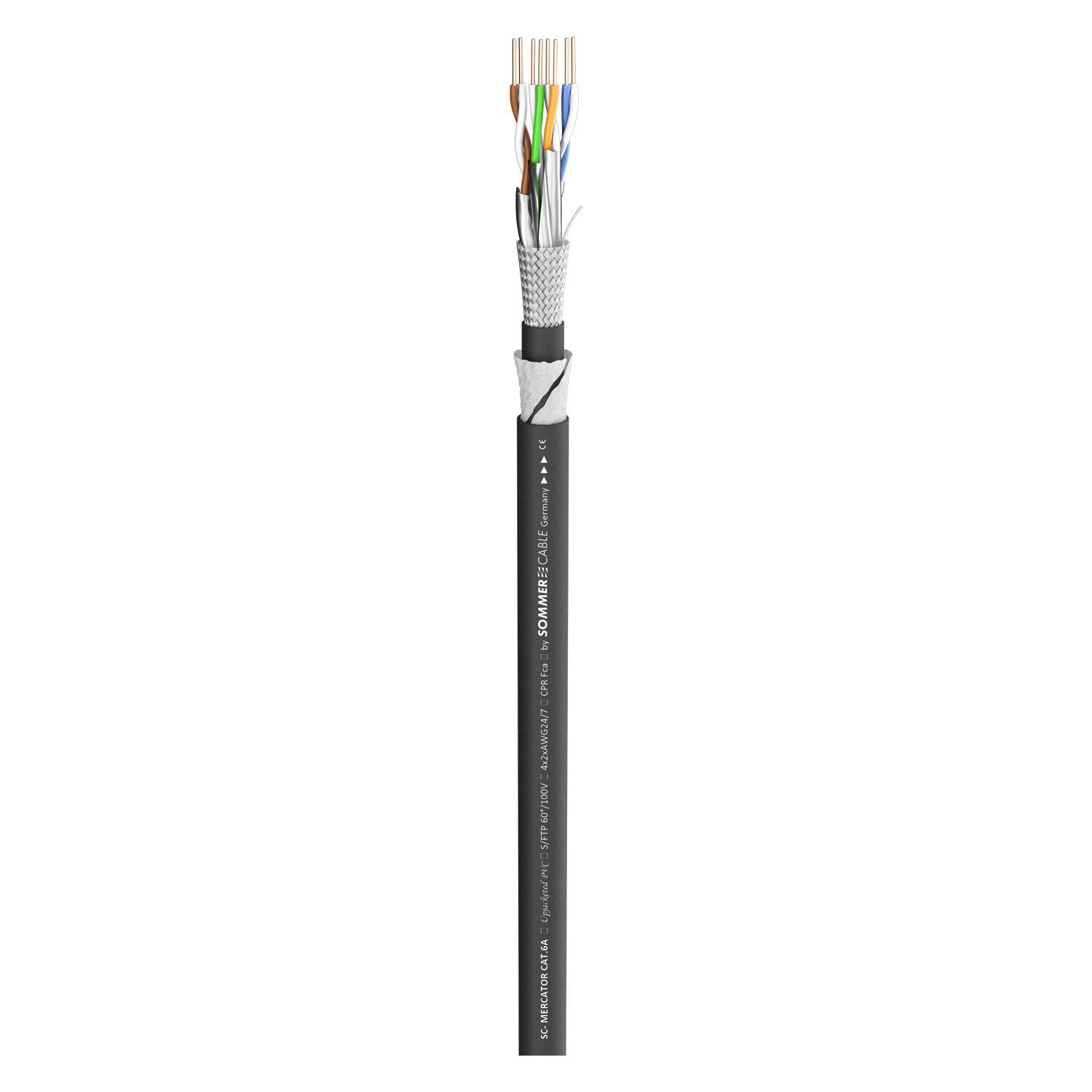 Cat.6a SC-MERCATOR CAT.6a; PVC; schwarz, Ø 8,80 mm