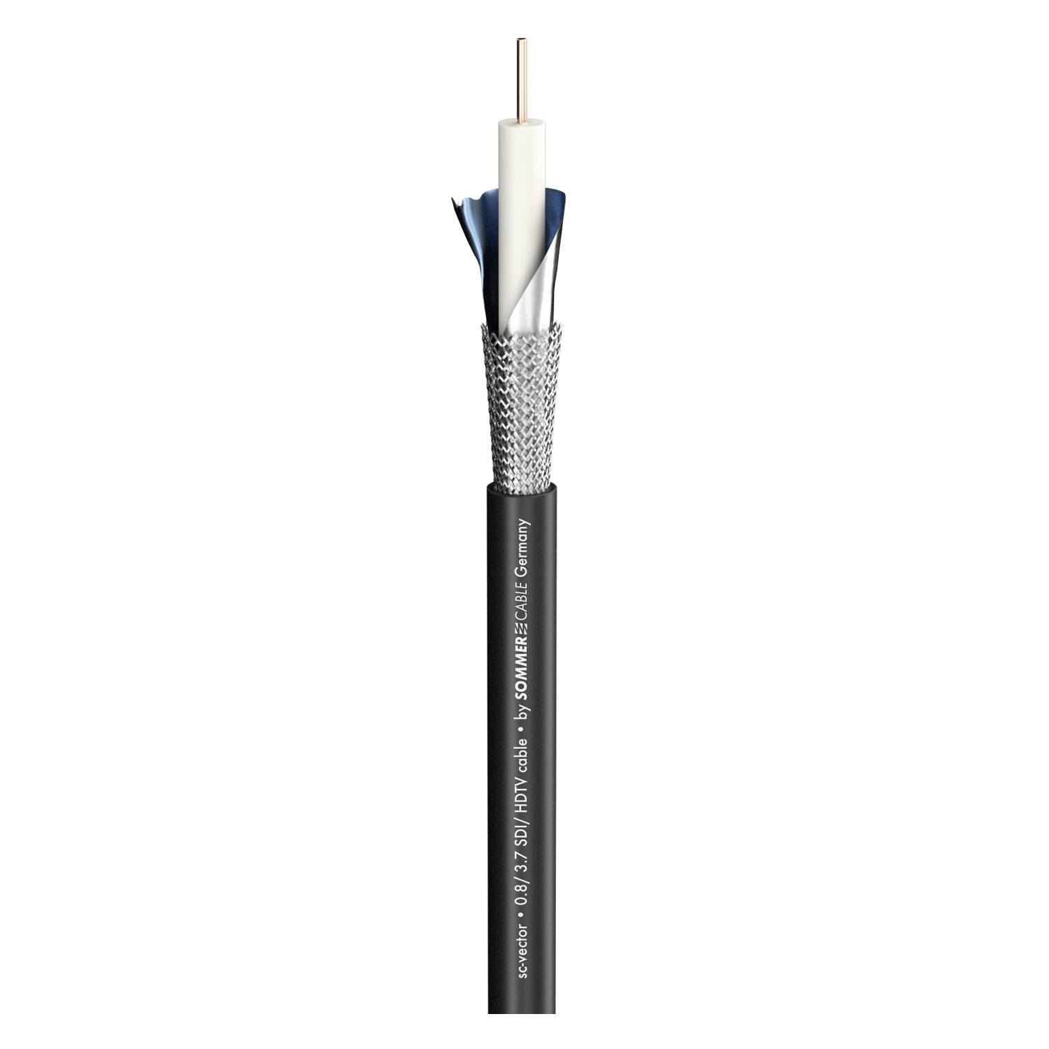 Videokabel SC-Vector (RCB); 1 x 0,80; PVC Ø 6,00 mm; 75 Ω; schwarz