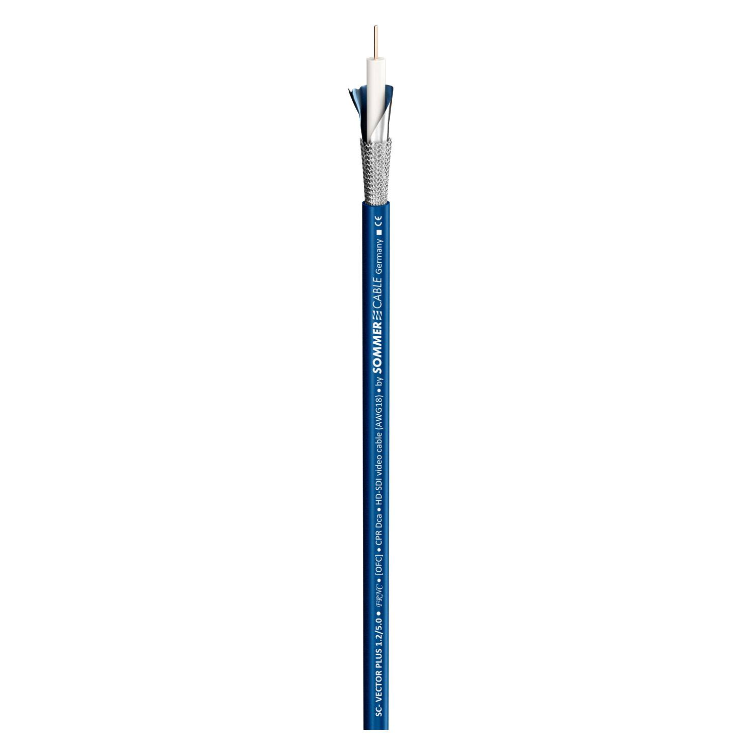 Videokabel SC-Vector (RCB) CPR-Version; 1 x 0,80; FRNC Ø 6,00 mm; 75 Ω; blau; Dca