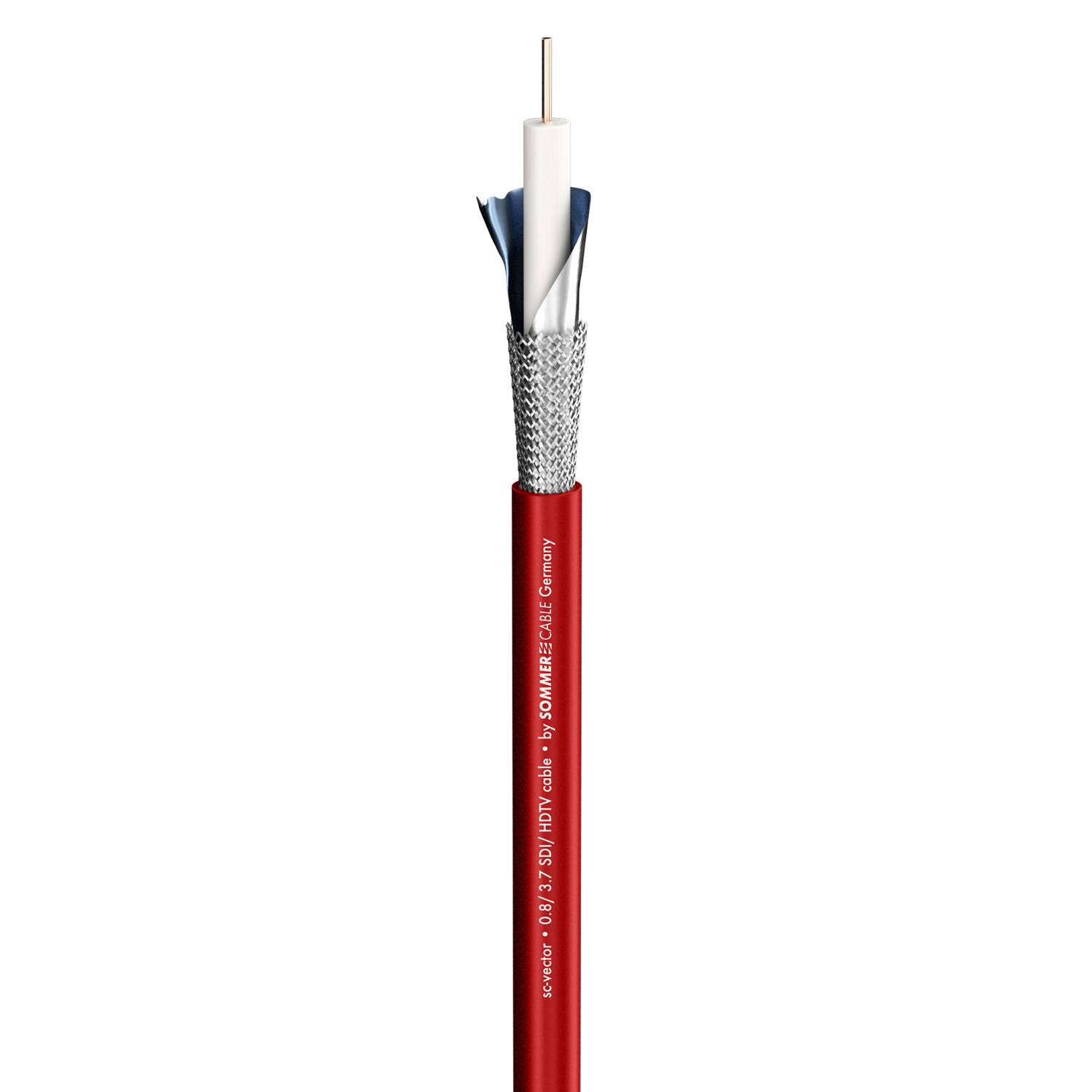 Videokabel SC-Vector (RCB); 1 x 0,80; PVC Ø 6,00 mm; 75 Ω; rot