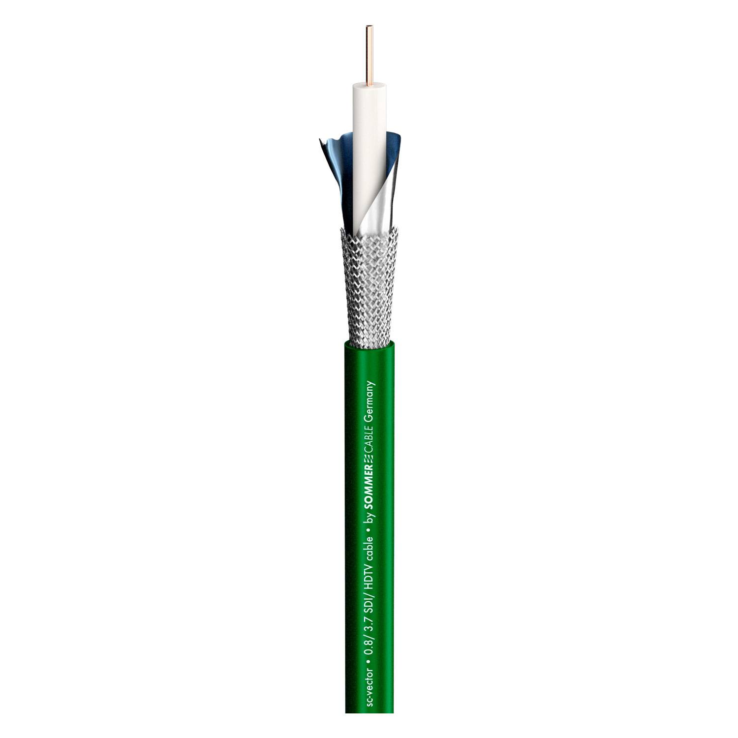 Videokabel SC-Vector (RCB); 1 x 0,80; PVC Ø 6,00 mm; 75 Ω; grün