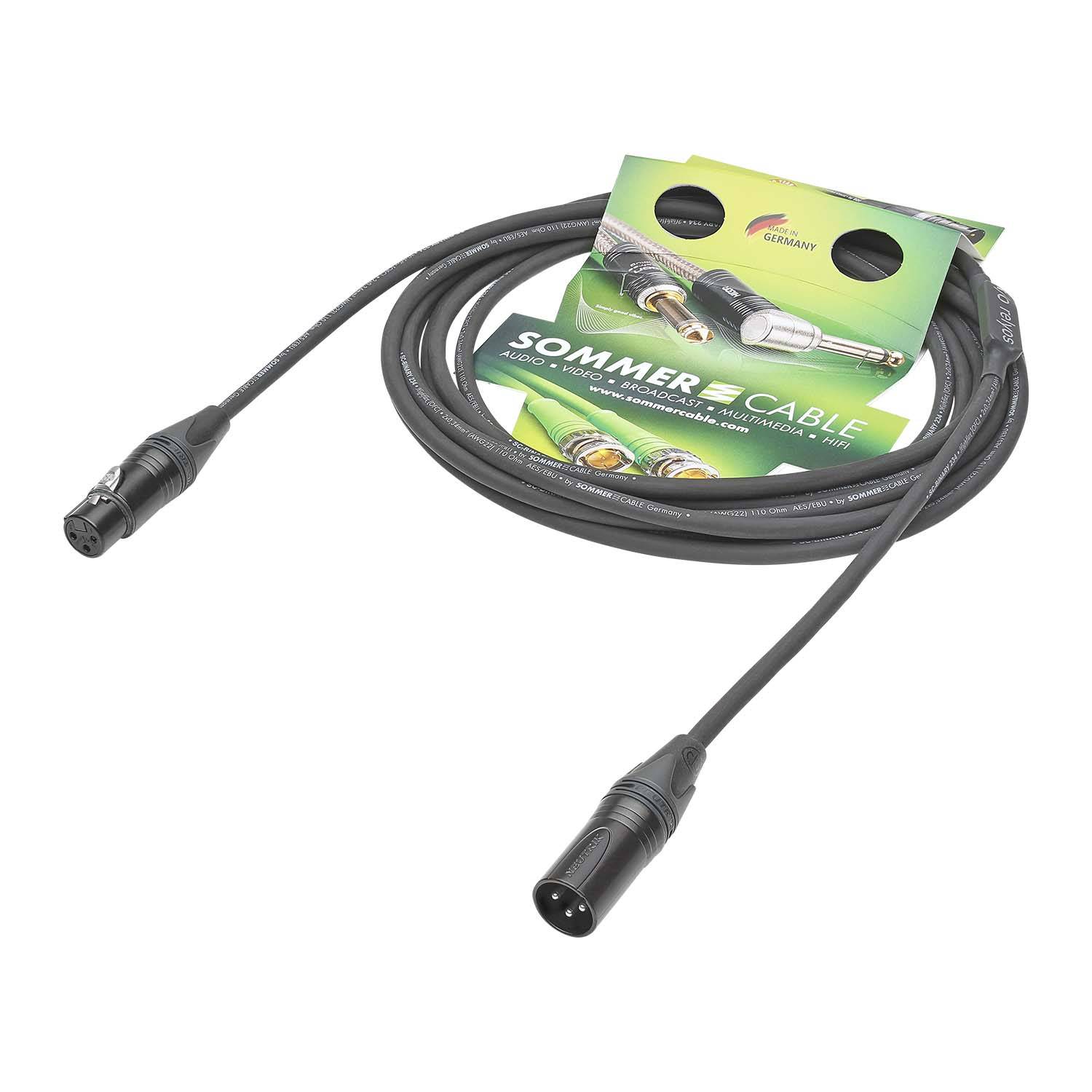 AES / EBU / DMX512 Binary 234 AES/EBU MKII, 2 x 0,34 mm² | XLR / XLR, NEUTRIK®