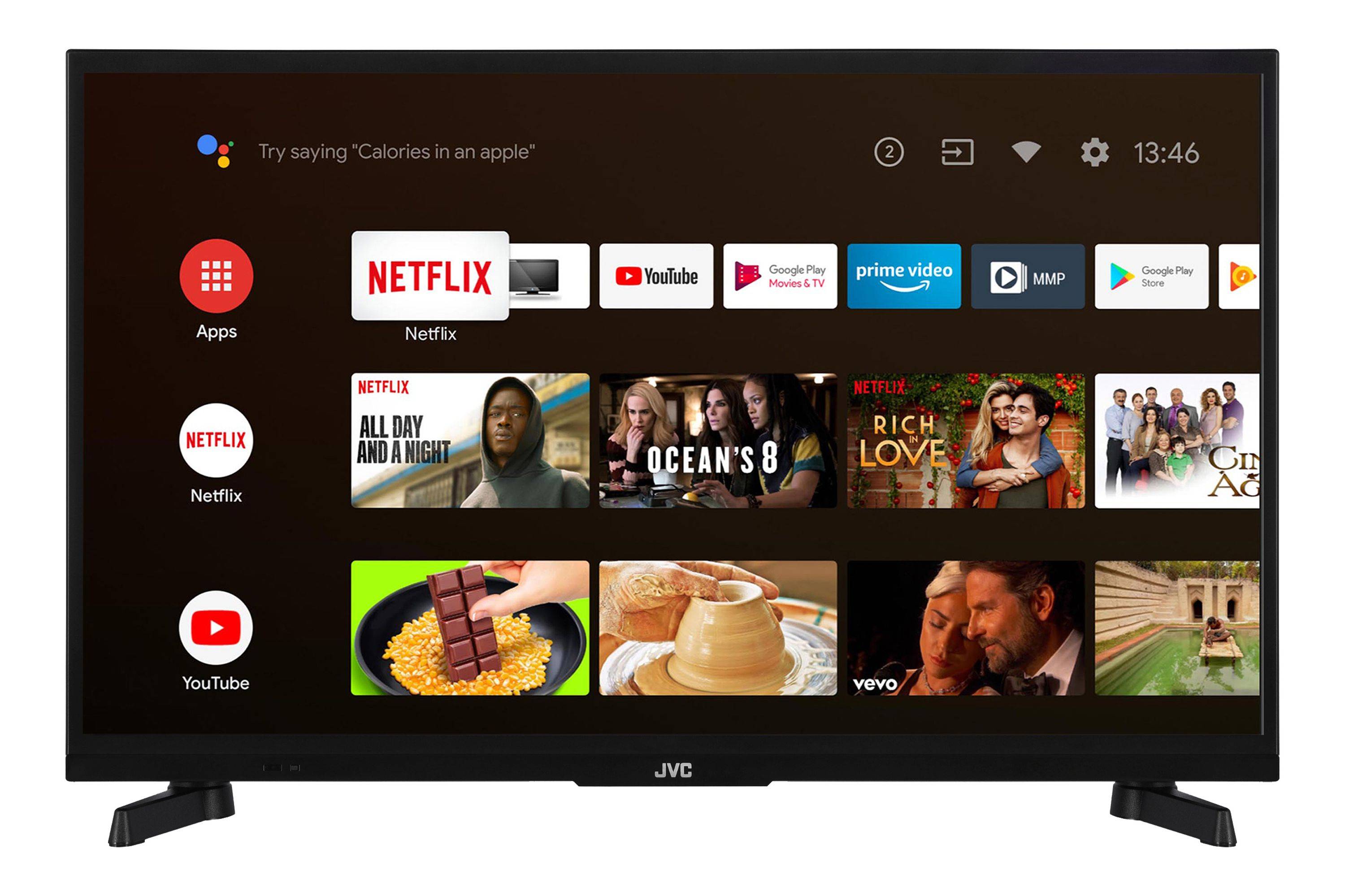JVC LT-24VAHM355 Fernseher 24 Zoll Android Smart TV HD Auflösung HDR Triple-Tuner 12 Volt (2026)