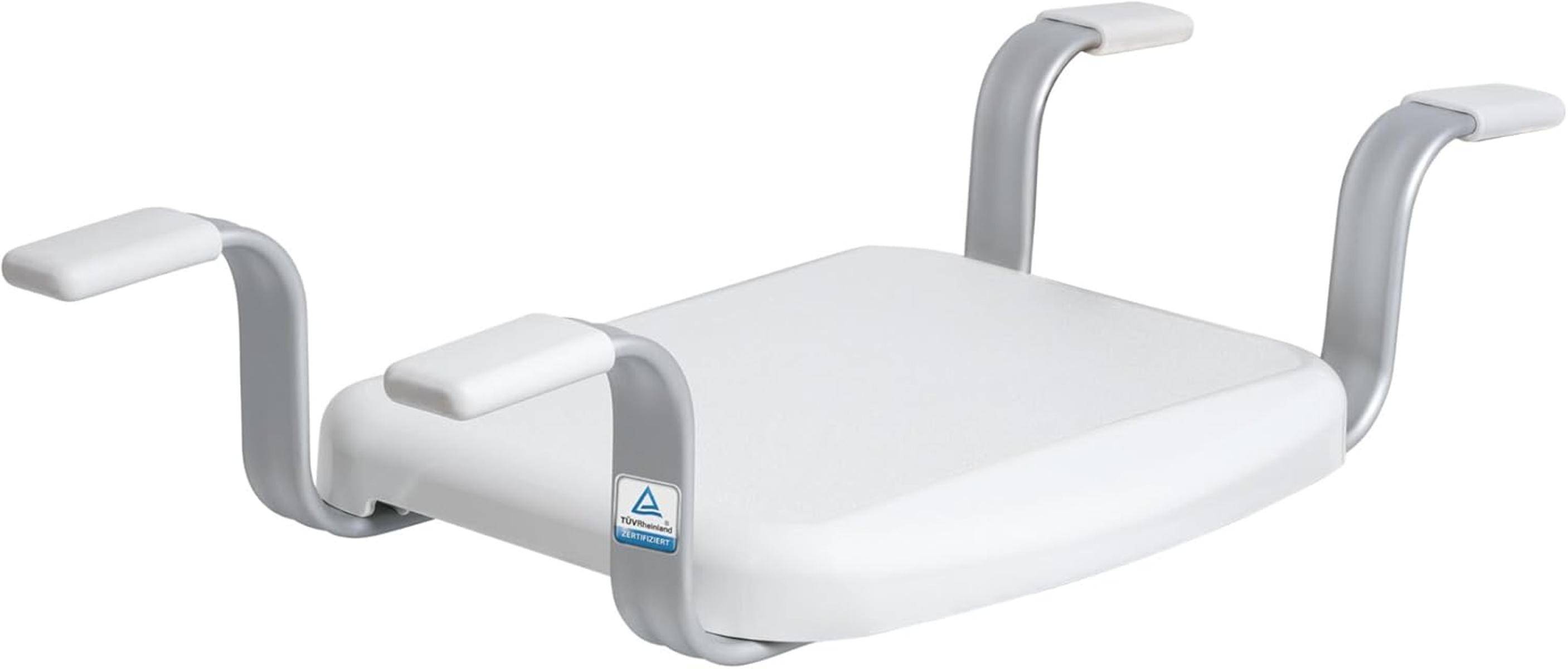 Weinberger Badewannensitz Sitzbrett -150 kg Anti-Rutsch 43909 Weiß B= 52-64 cm