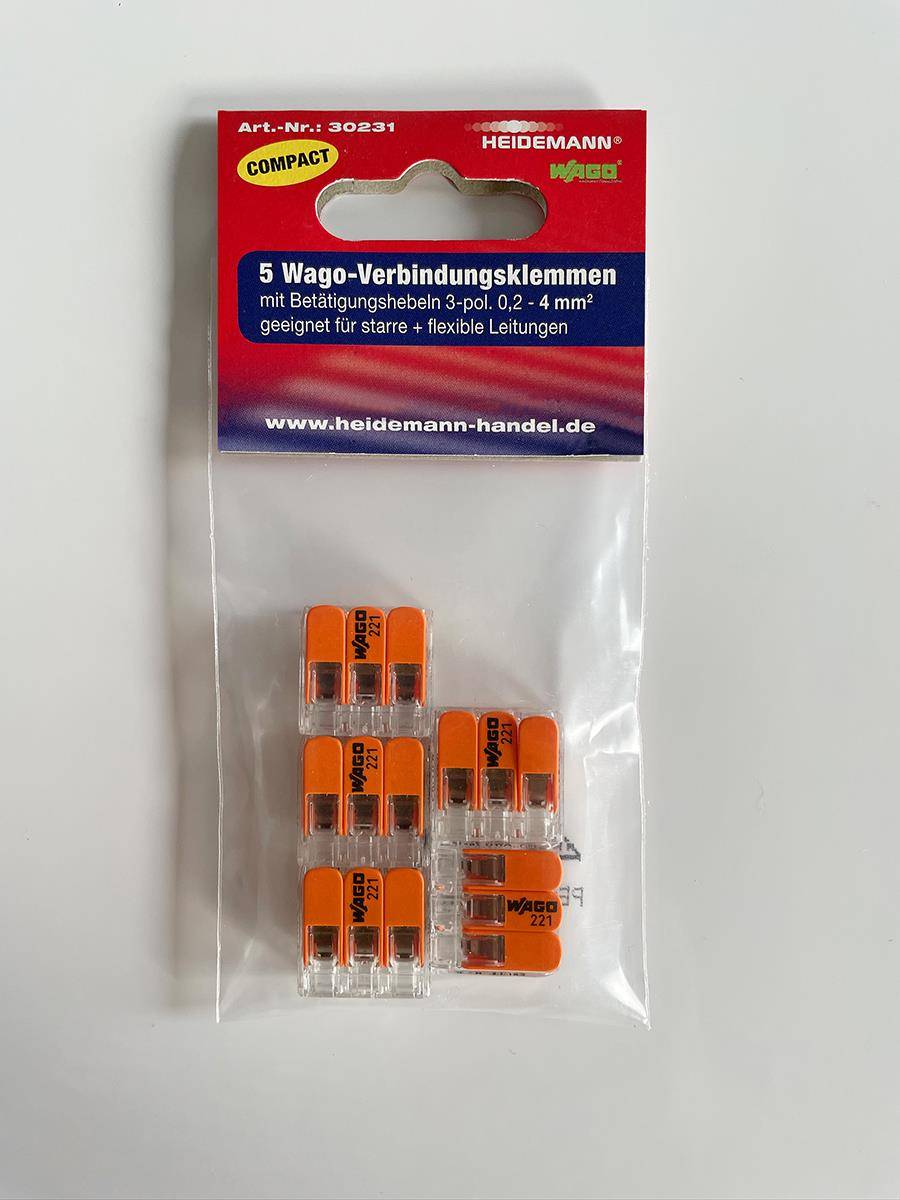 Heidemann Wago-COMPACT-Klemme m.Hebel VDE