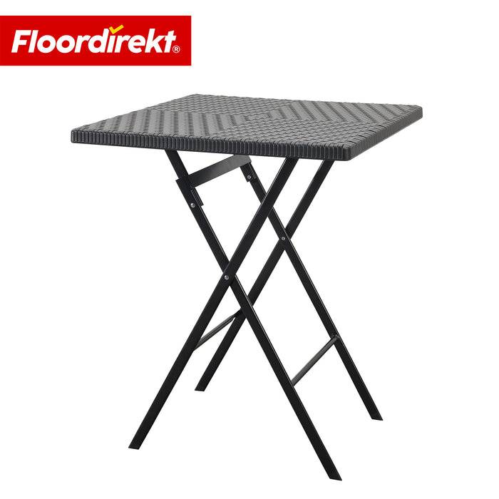 FLOORDIREKT Klapptisch Kobe - Für Innen- & Außenbereiche - Wetterfest - 60 x 60 cm