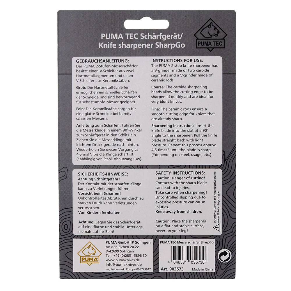 Puma TEC Schärfgerät SharpGo - Orange