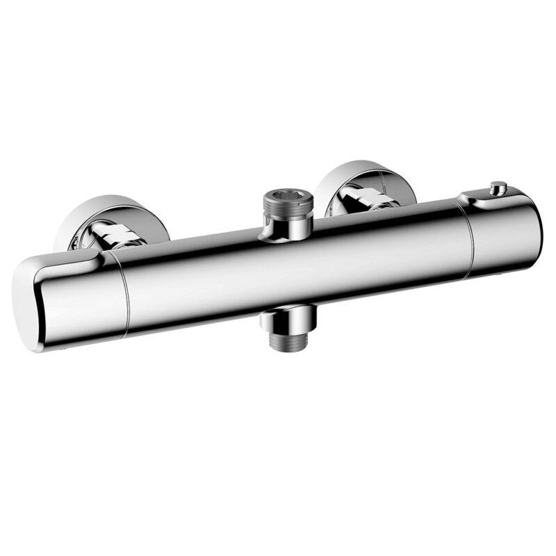 Beitz & Walz AQVATHERM Brause AP Thermostat 1/2" x 3/4" rund chrom