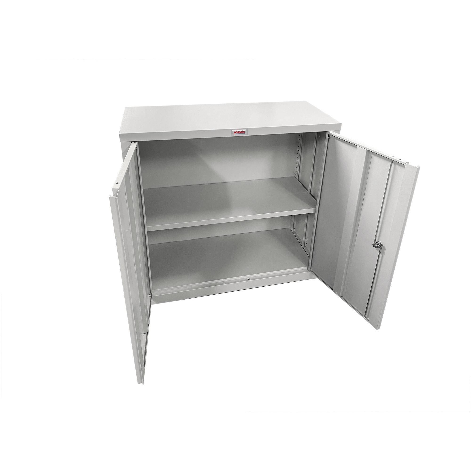 Phoenix SCF0891GGE Faltbare Stahlschrank Grau - 22 A4 Ordner - Elektronischen Schloss - 1 Fachbode