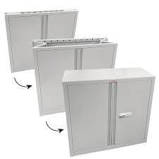 Phoenix SCF0891GGE Faltbare Stahlschrank Grau - 22 A4 Ordner - Elektronischen Schloss - 1 Fachbode
