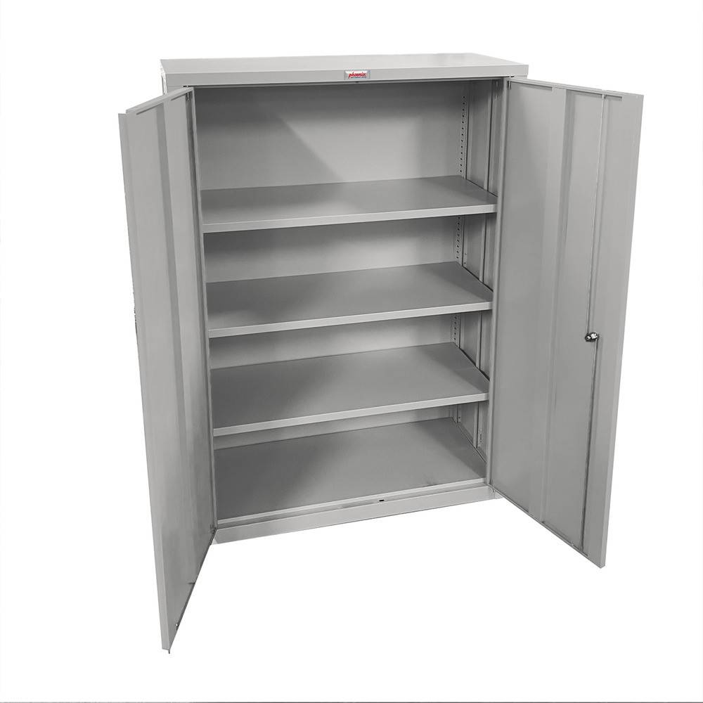 Phoenix SCF1491GGE Faltbare Stahlschrank Grau - 33 A4 Ordner - Elektronischen Schloss - 3 Fachböden
