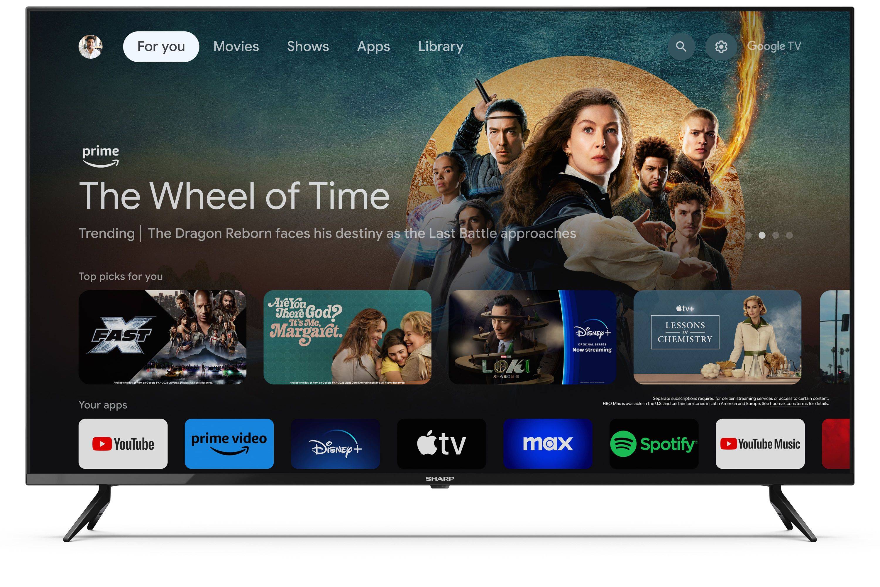 Sharp 50GL4060E - 50 Zoll 4K Ultra HD LED Google TV Smart TV Fernseher Dolby Vision Dolby Atmos HDMI 2.1