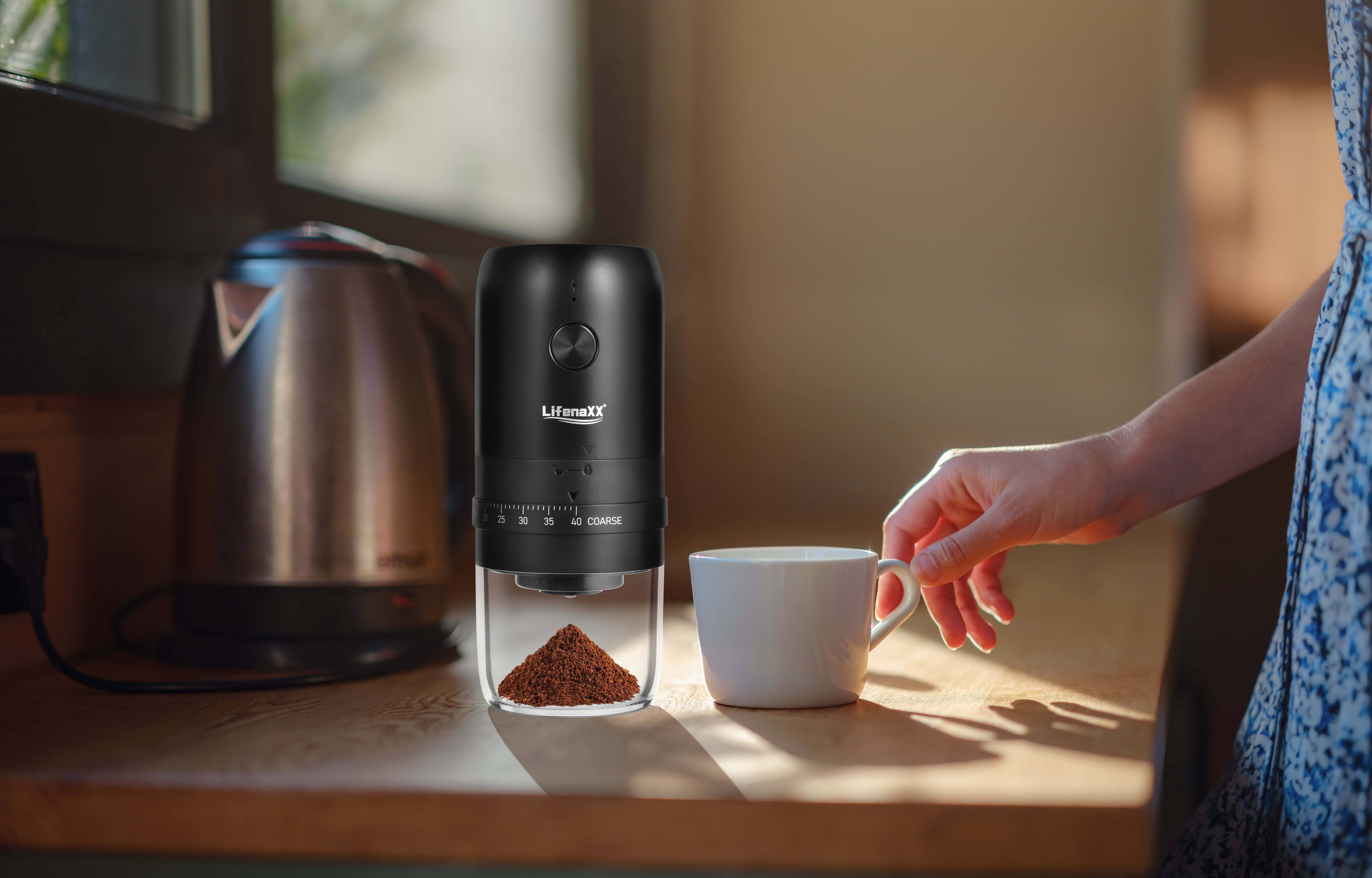 LIFENAXX Elektrische Kaffeemühle LX-063