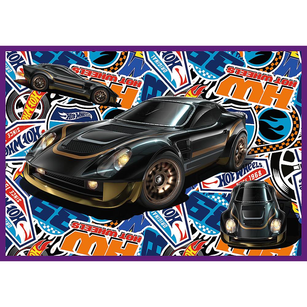 Trefl, Hot Wheels, 4x250 Teile Puzzle