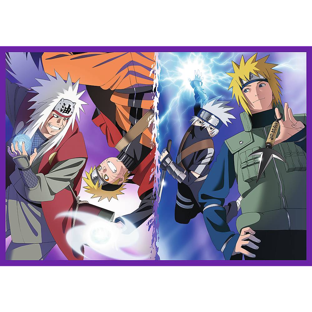 Trefl, Die Abenteuer von Naruto, 4x250 Teile Puzzle