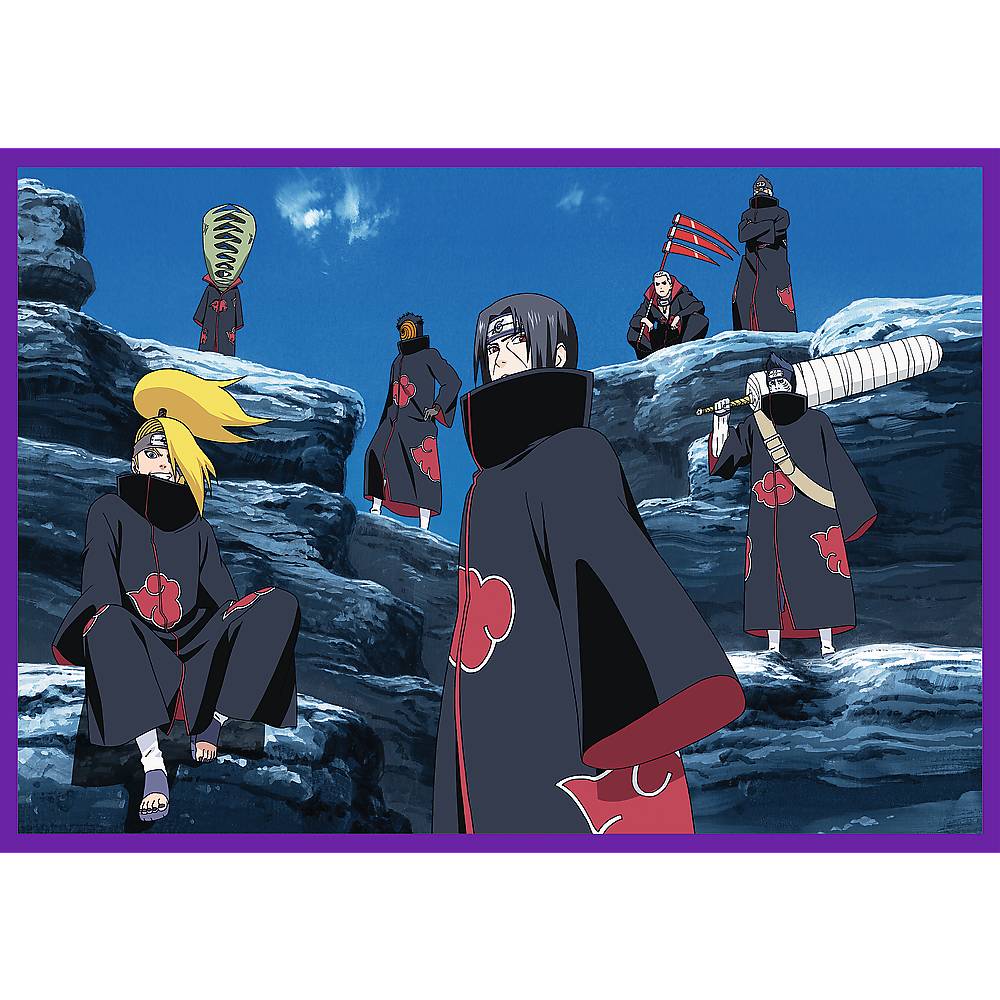 Trefl, Die Abenteuer von Naruto, 4x250 Teile Puzzle