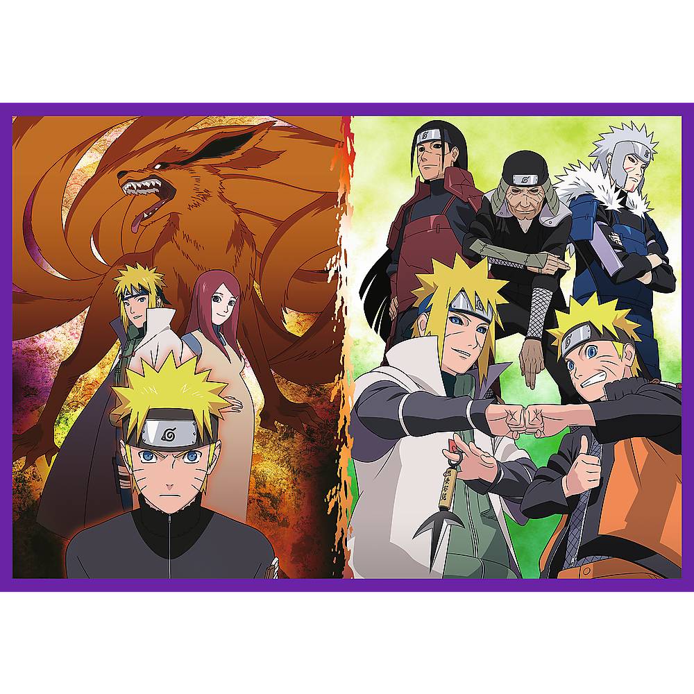 Trefl, Die Abenteuer von Naruto, 4x250 Teile Puzzle