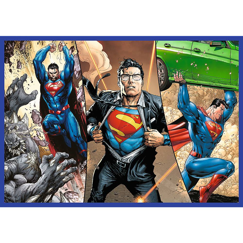 Trefl, Die Hilfe von Superman, 4x250 Teile Puzzle