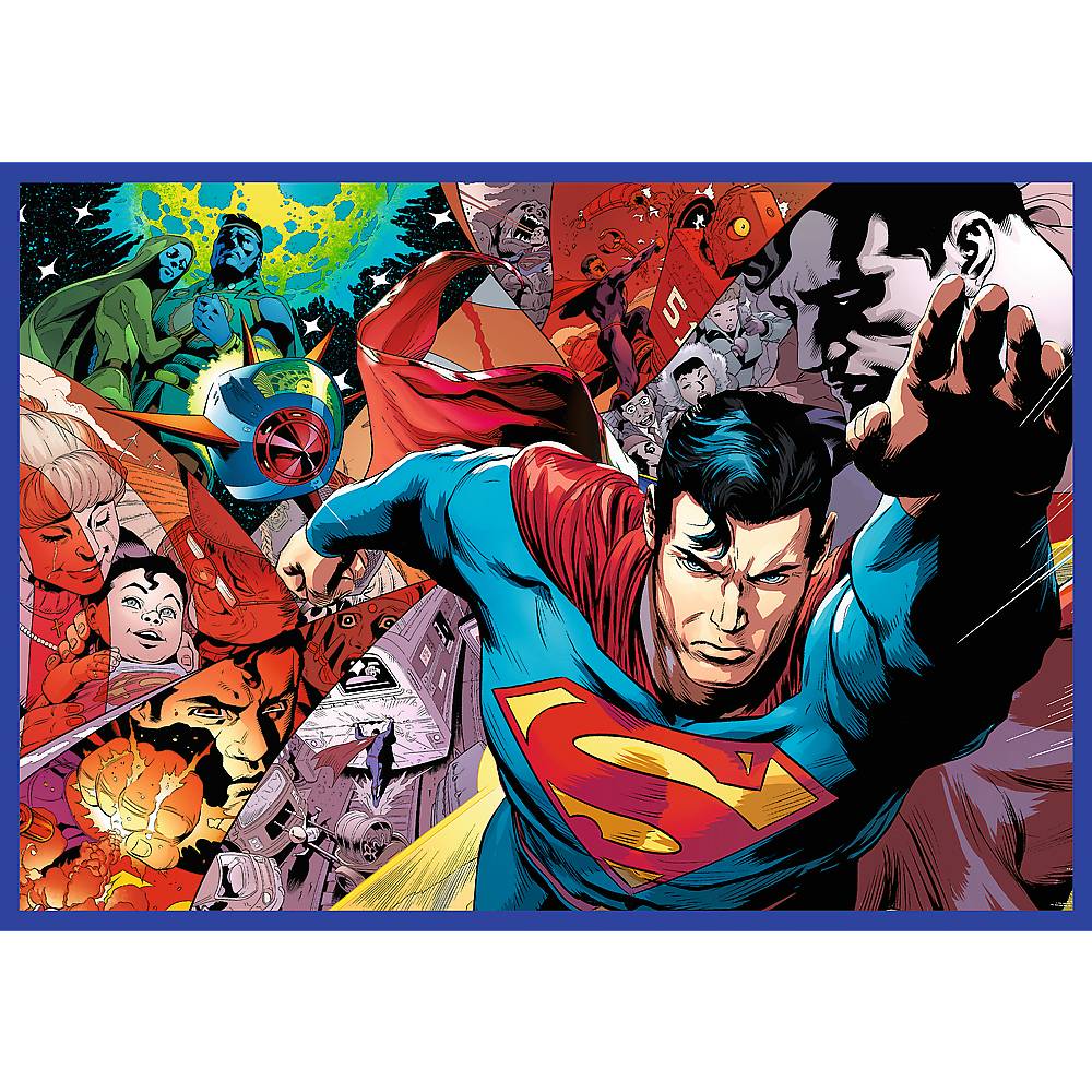 Trefl, Die Hilfe von Superman, 4x250 Teile Puzzle