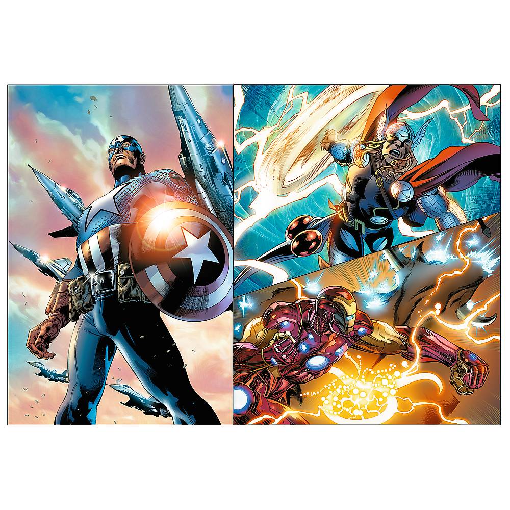 Trefl,Disney Marvel Die Avengers, 4x250 Teile Puzzle