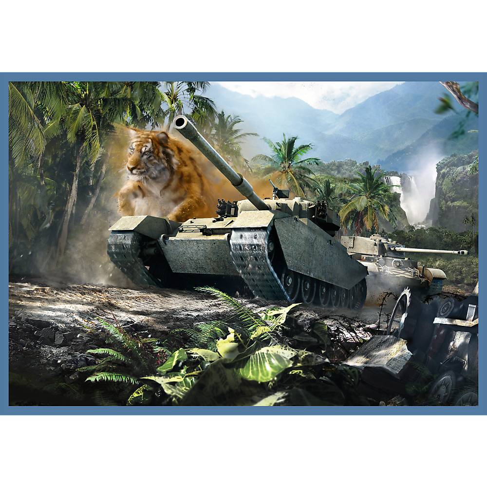 Trefl, Panzerbattle, 4x250 Teile Puzzle