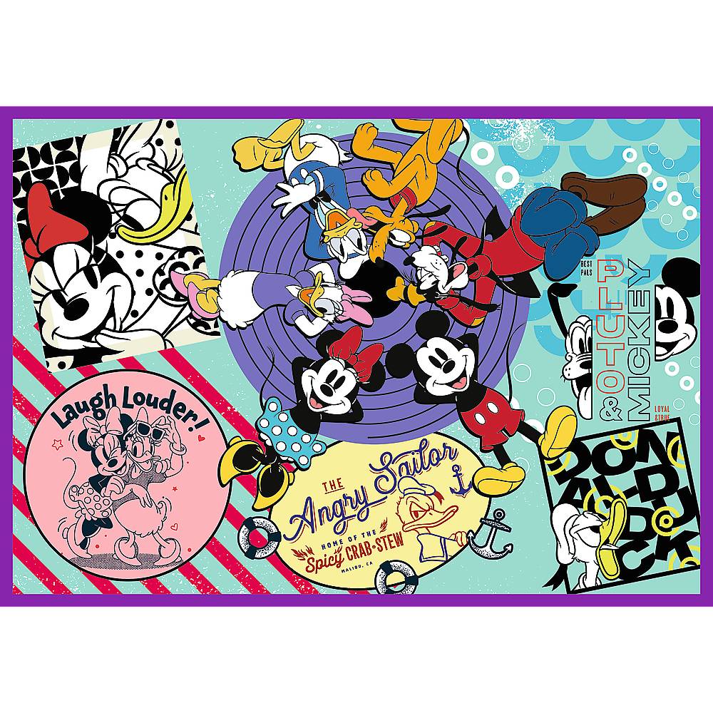 Trefl, Disney Mickey Maus und seine Freunde, 4x250 Teile Puzzle