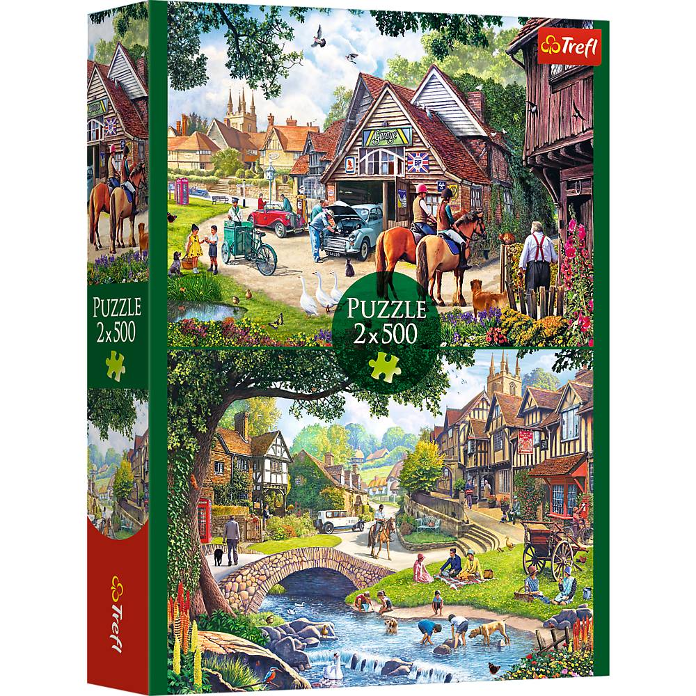 Trefl, Idyllisches Leben, 2x500 Teile Puzzle