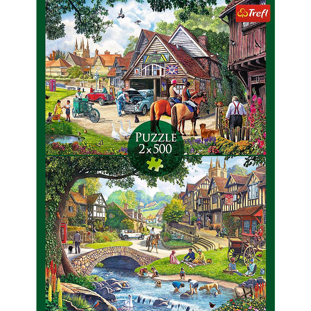 Trefl, Idyllisches Leben, 2x500 Teile Puzzle